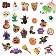Stickersæt | 25 Halloween figurer 